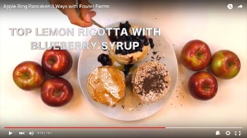 Apple Ring Pancakes 3 Ways with Fowler Farms