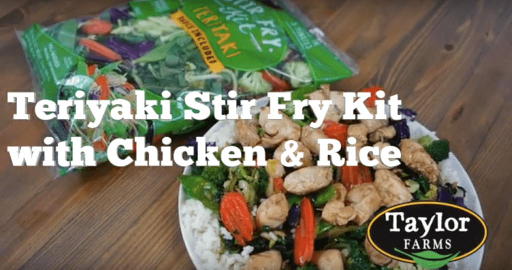 Taylor Farms Teriyaki Stir Fry Kit with Chicken & Rice