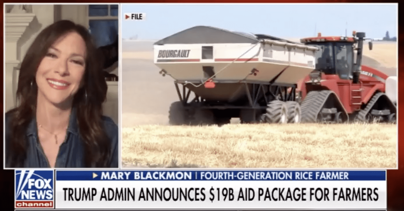 FOX & FRIENDS: Mary Blackmon & the $19B Aid Package for Farmers