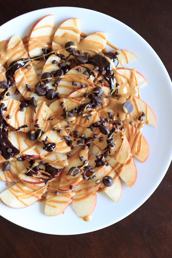 Peanut Butter & Chocolate Nachos