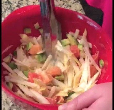 Endive, Avocado, and Grapefruit Salad