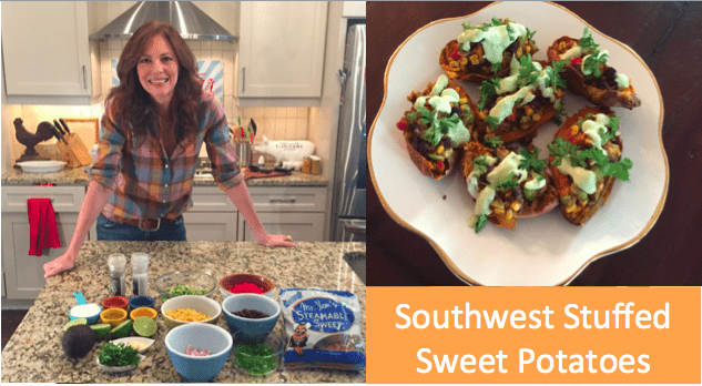 Southwest Stuffed Nash's Sweet Potatoes