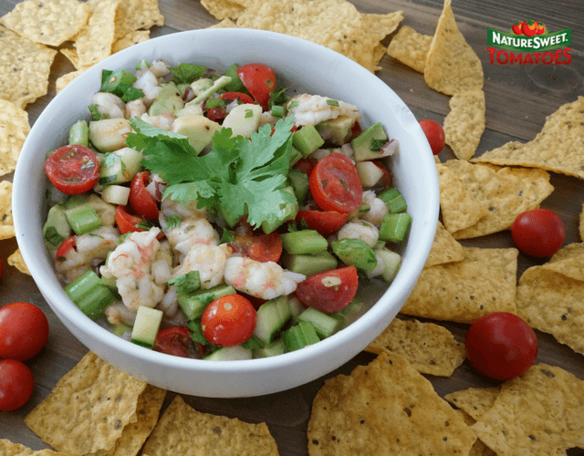 Shrimp Ceviche with NatureSweet® Glorys®