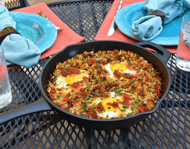 Cauliflower Rice Breakfast Skillet