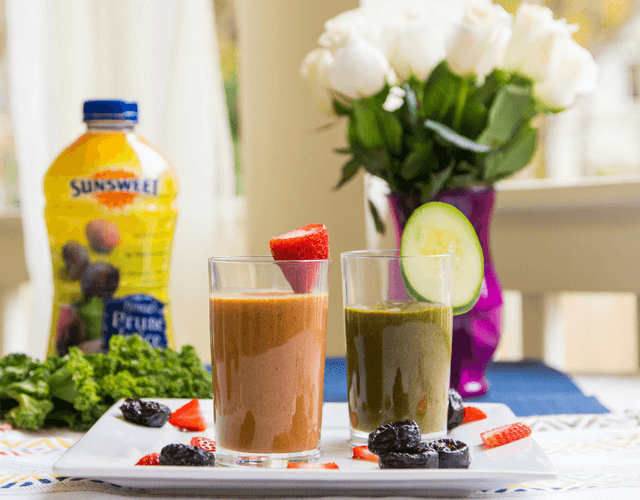 Amaz!n Prune Juice Smoothies - Two Ways!