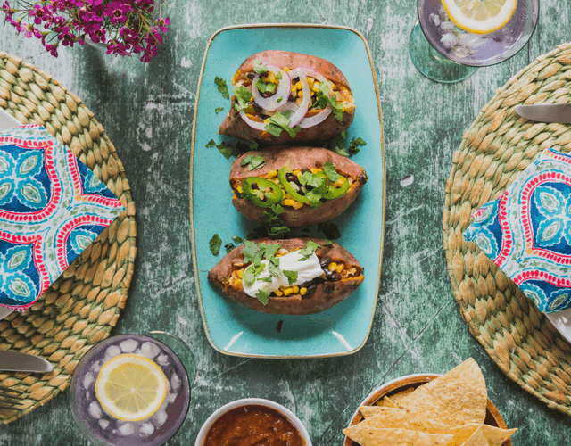 Mexican-Style Stuffed Sweet Potatoes