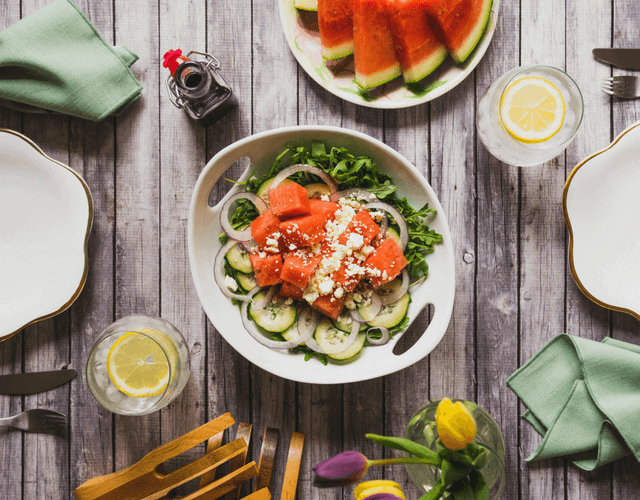 Crisp and Sweet Watermelon Salad