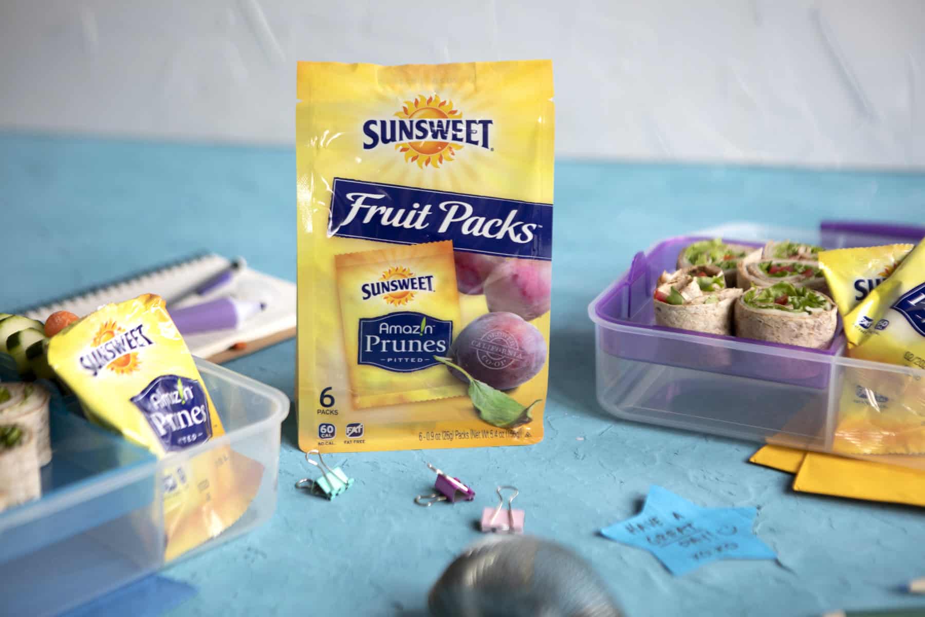 Back-to-School Lunchbox with Amaz!n Prune Fruit Snacks