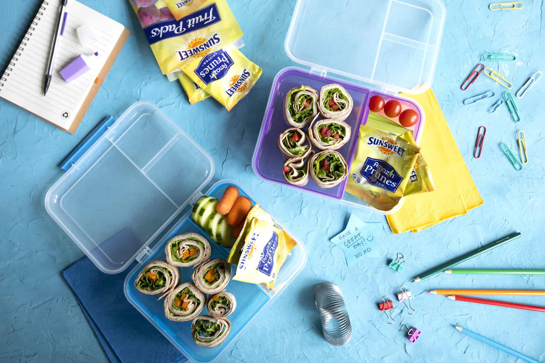 Back-to-School Lunchbox with Amaz!n Prune Fruit Snacks