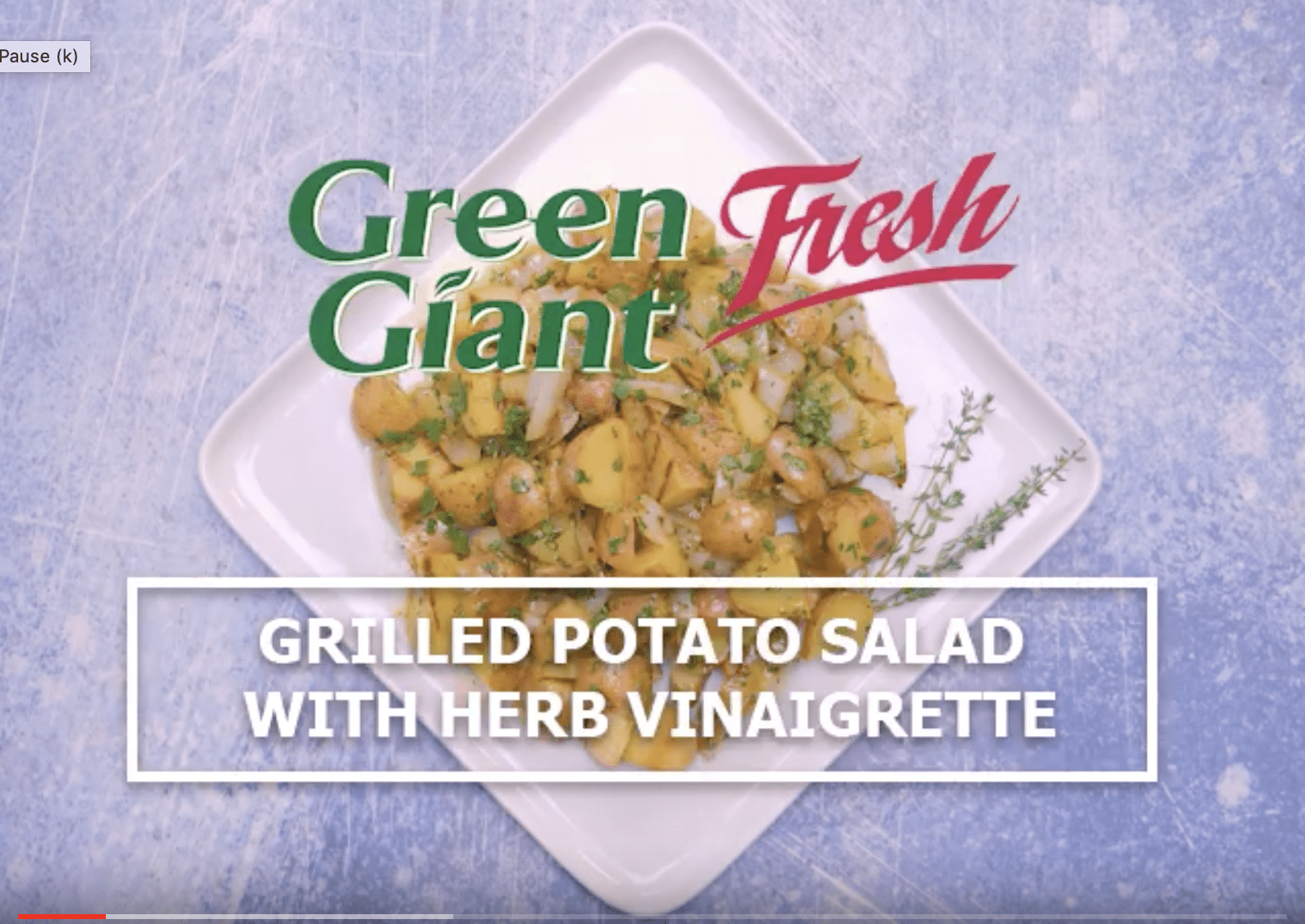 Grilled Potato Salad with Herb Vinaigrette