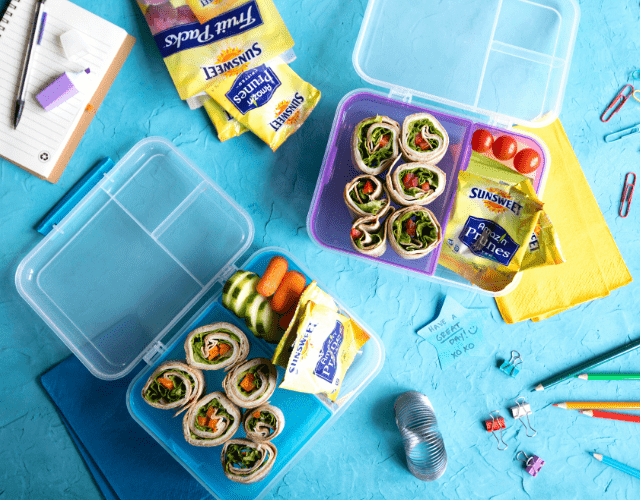 Lunchbox Ideas with Sunsweet® Amaz!n Prune Fruit Packs