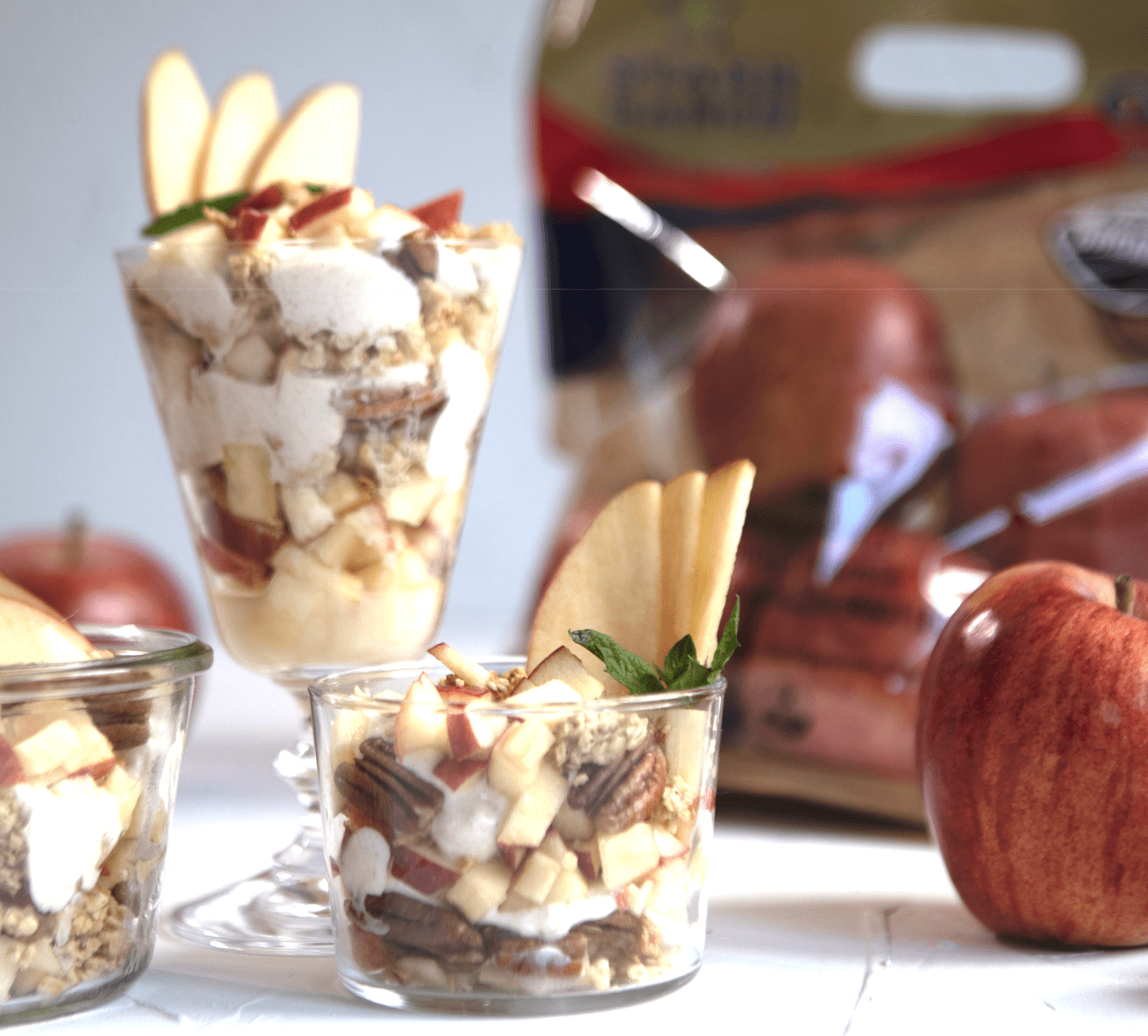 Gala Apple Cinnamon Yogurt Parfait