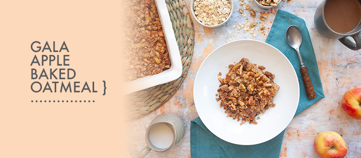 Organic Gala Apple Baked Oatmeal