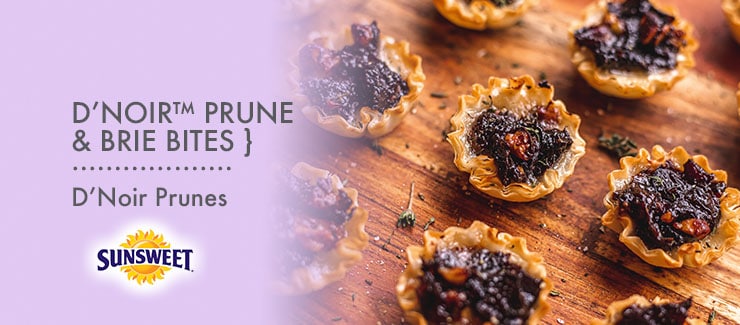 D'Noir™ Prune & Brie Bites