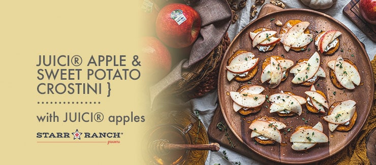 JUICI™ Apple & Sweet Potato Crostini