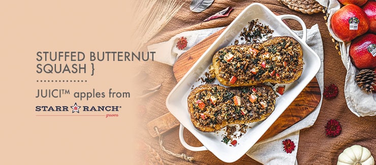 Stuffed Butternut Squash with JUICI™ Apple