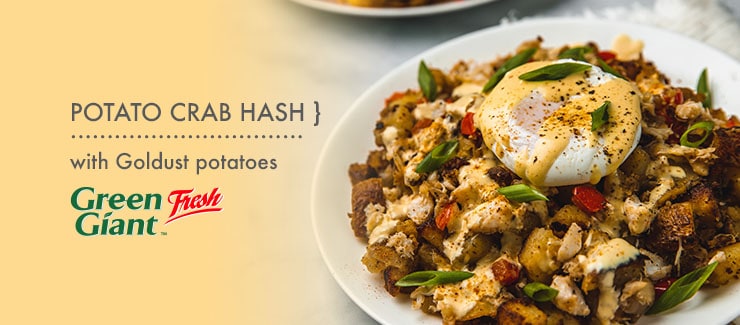 Potato & Crab Breakfast Hash