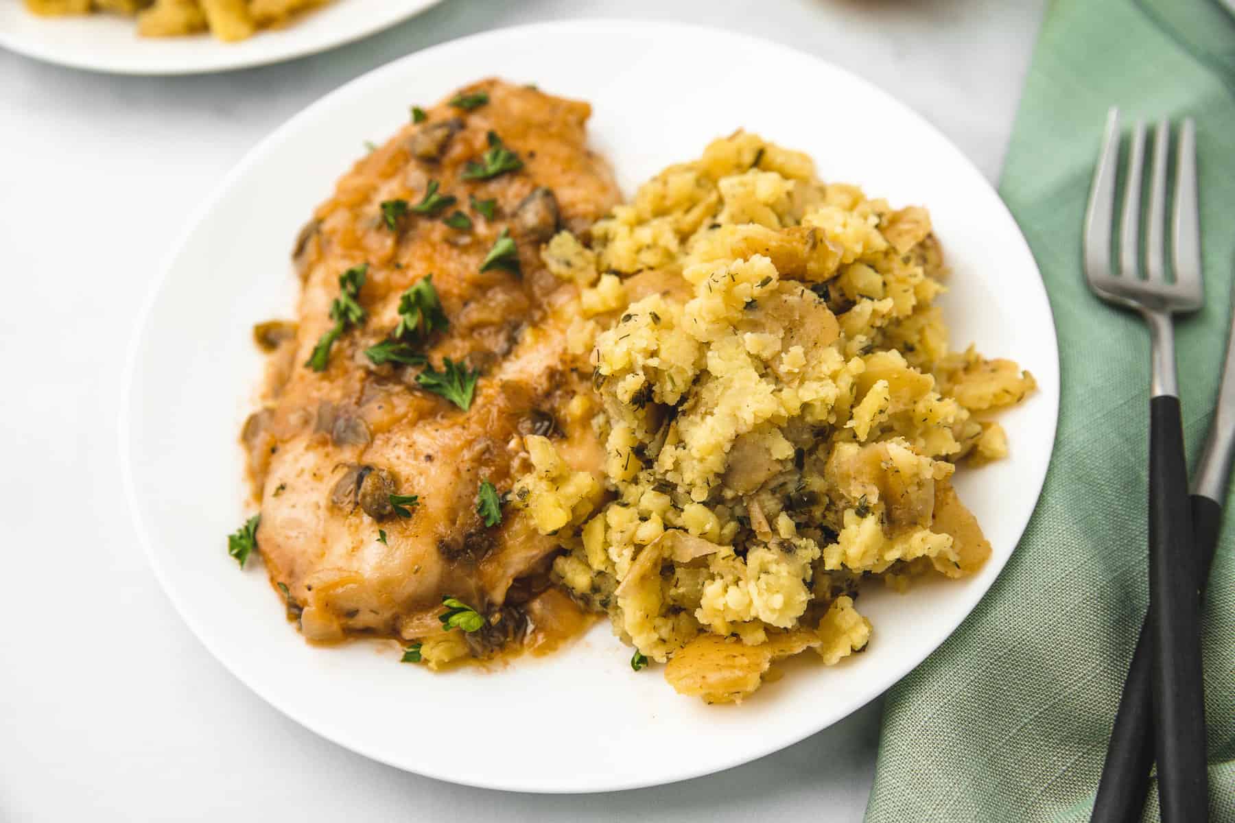 Chicken Piccata with Minute Mashers™ Mashed Potatoes