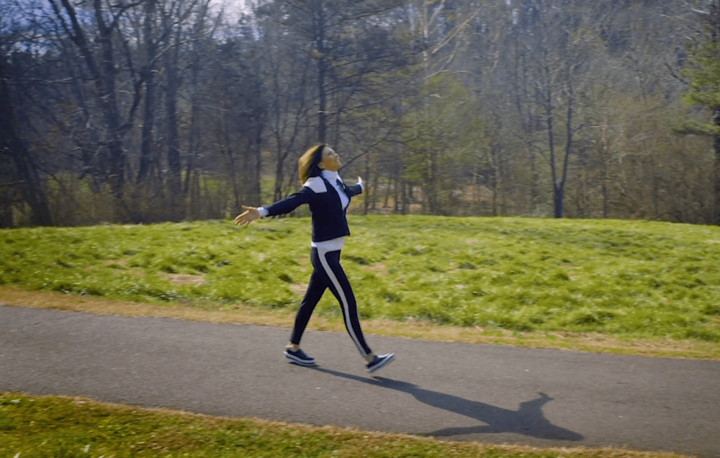Mary Blackmon exercising 