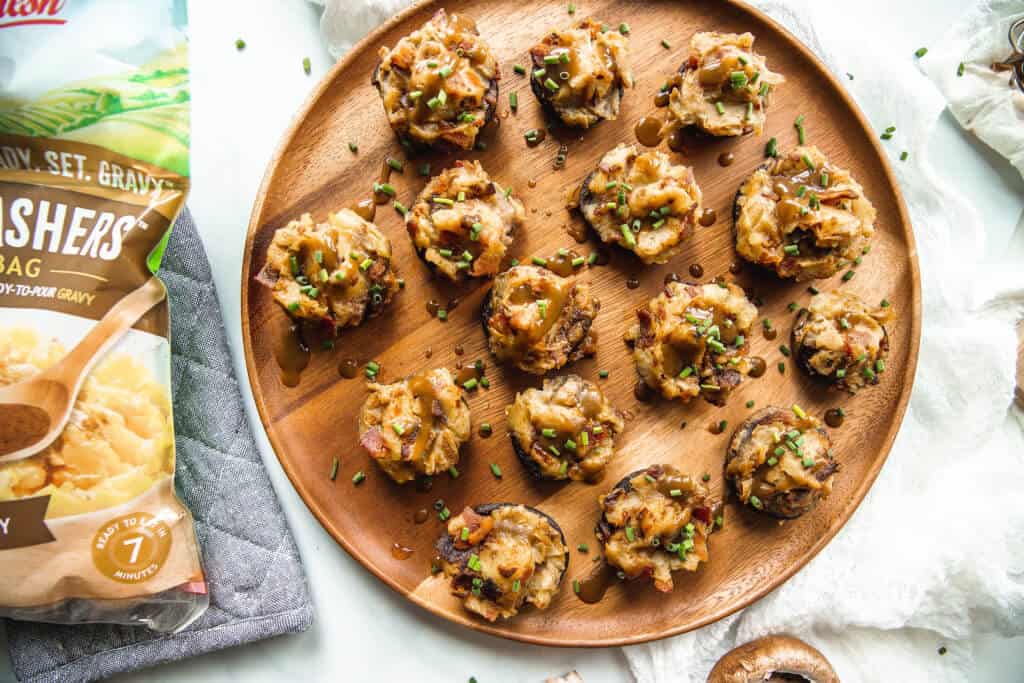Minute Mashers™ with Gravy Stuffed Mushrooms