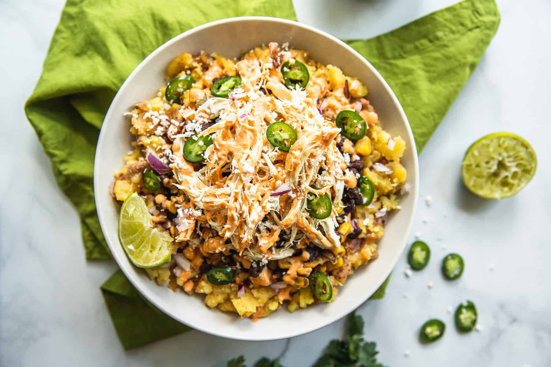 Cheesy Chipotle Mashed Potato Bowl