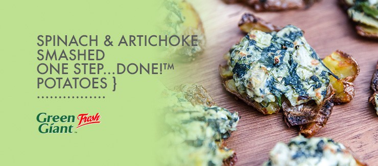 Spinach & Artichoke Smashed One Step...Done!™ Potatoes