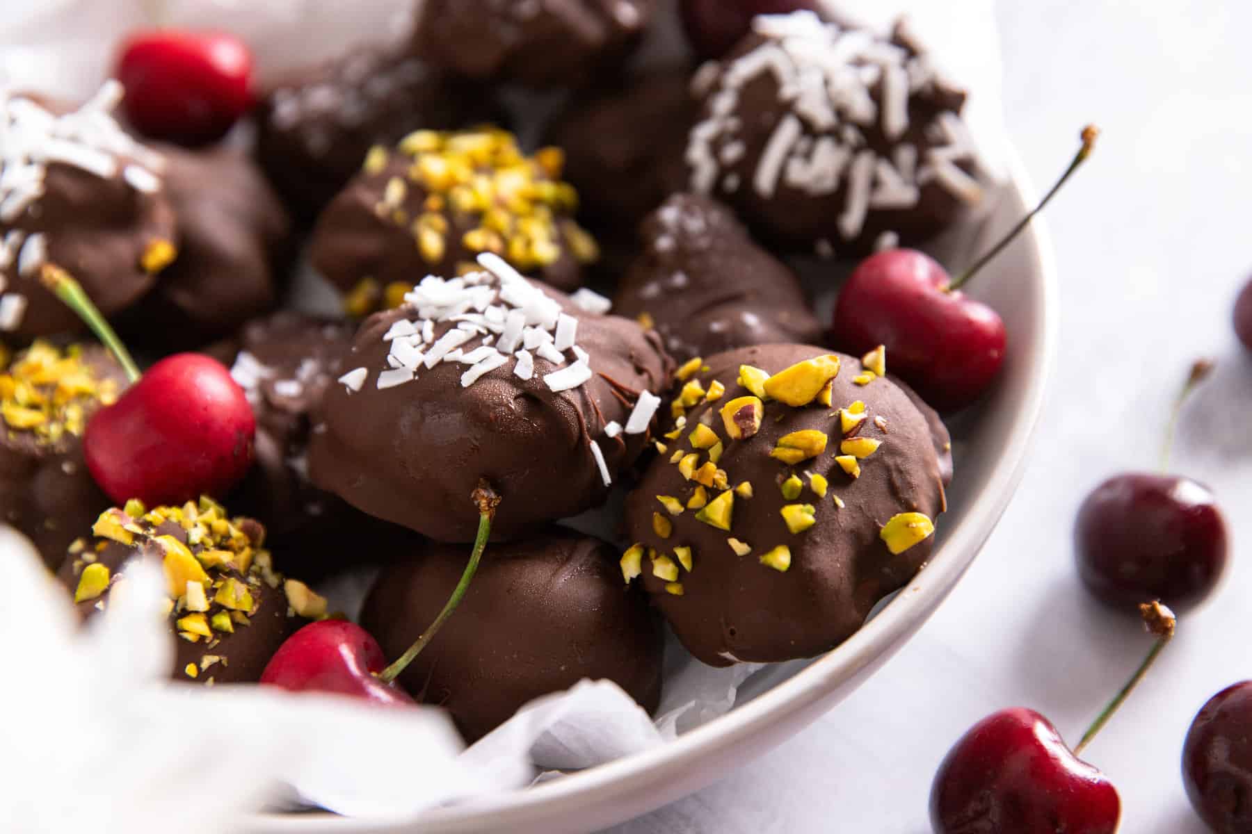Cherry Chocolate Yogurt Bites