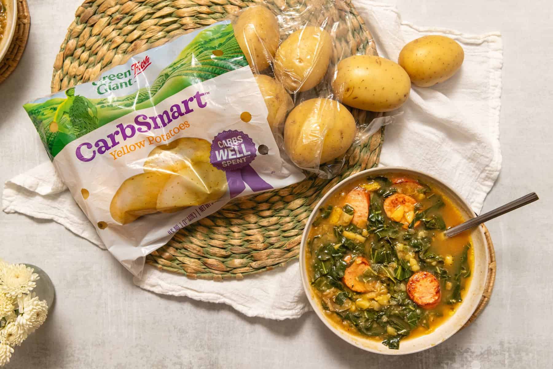 Caldo Verde Soup by Farm Star Living made with Green Giant™ Fresh CarbSmart™ potatoes 