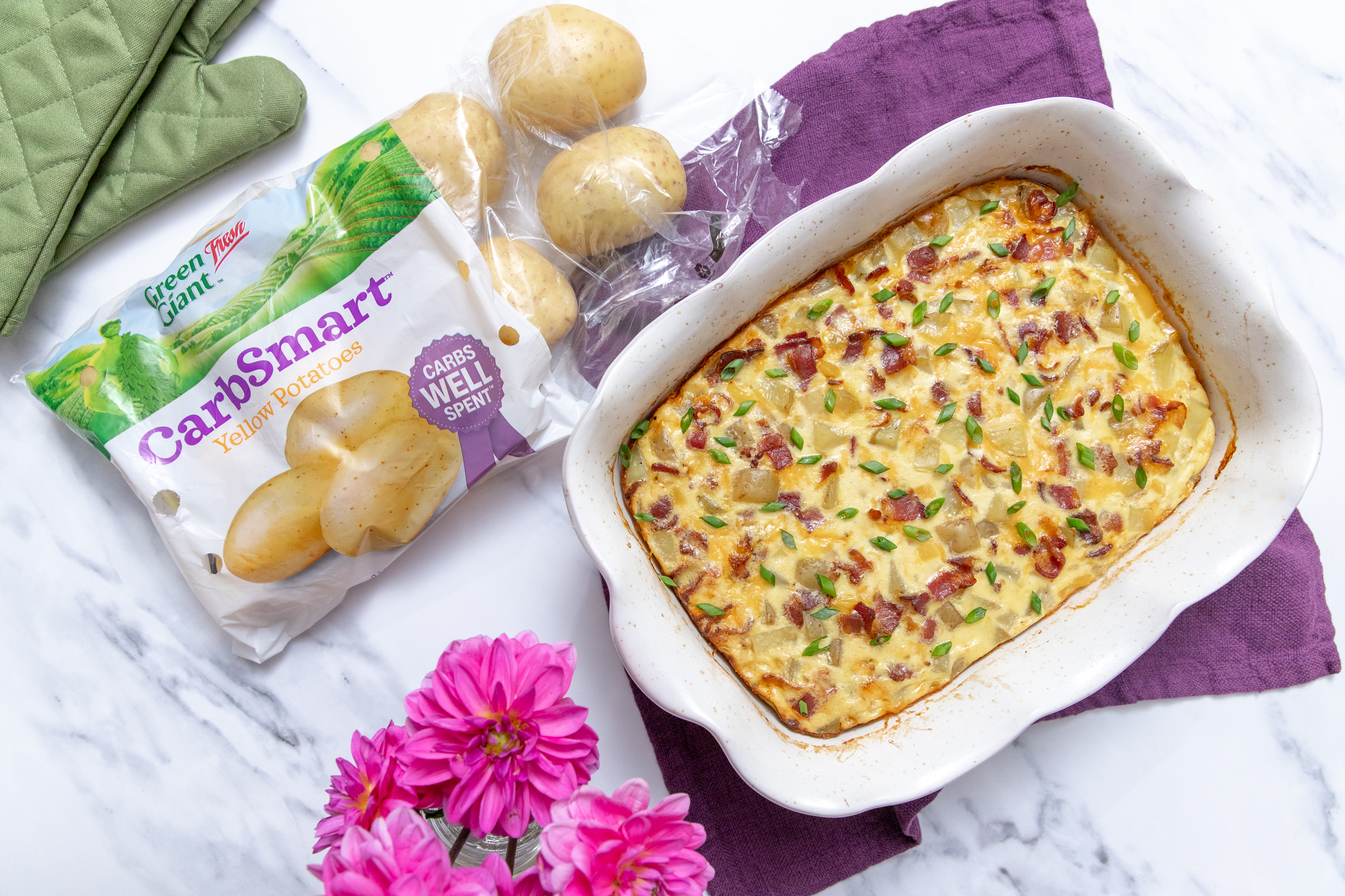 CarbSmart™ Potato & Bacon Breakfast Casserole