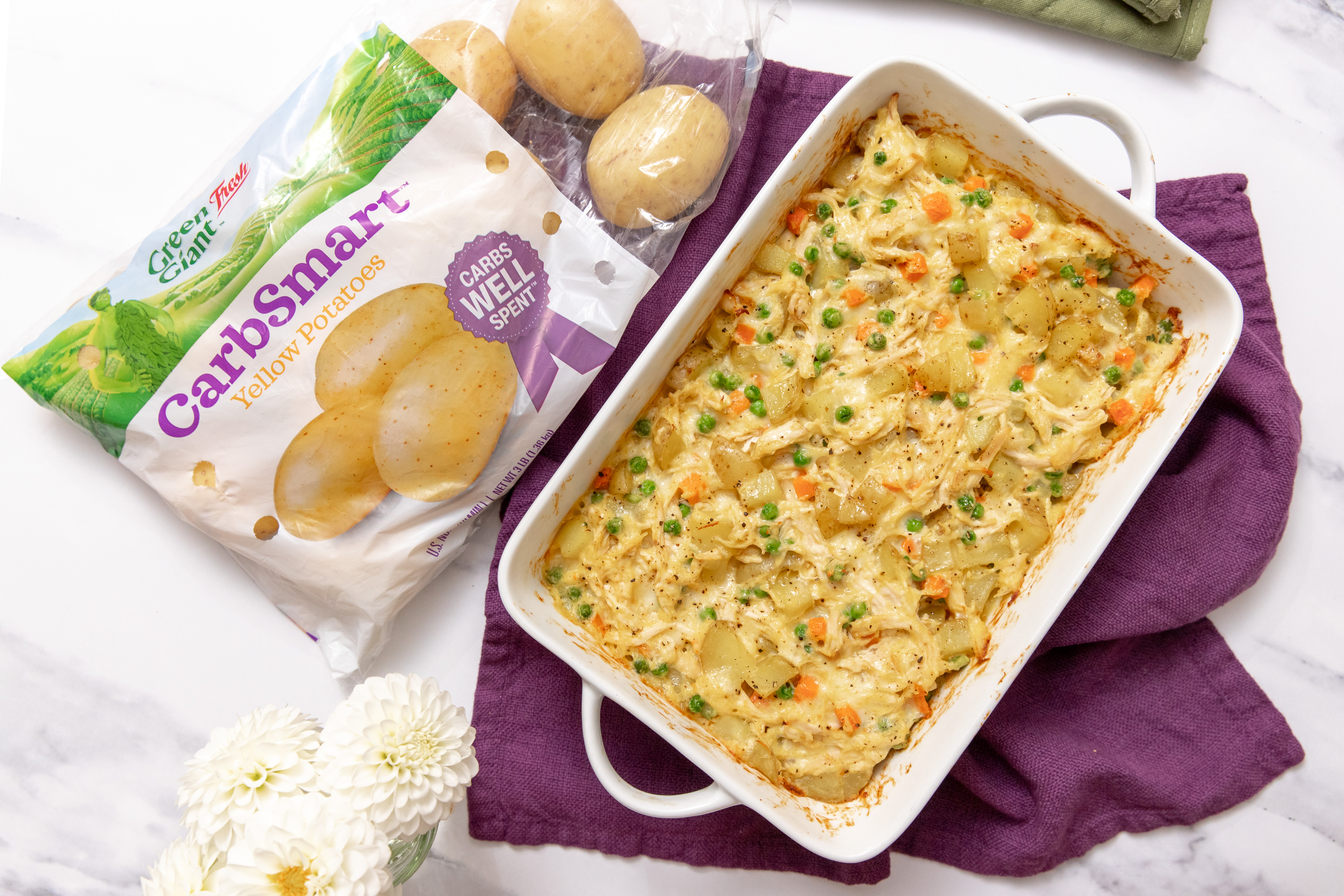 CarbSmart™ Potato & Creamy Chicken Casserole