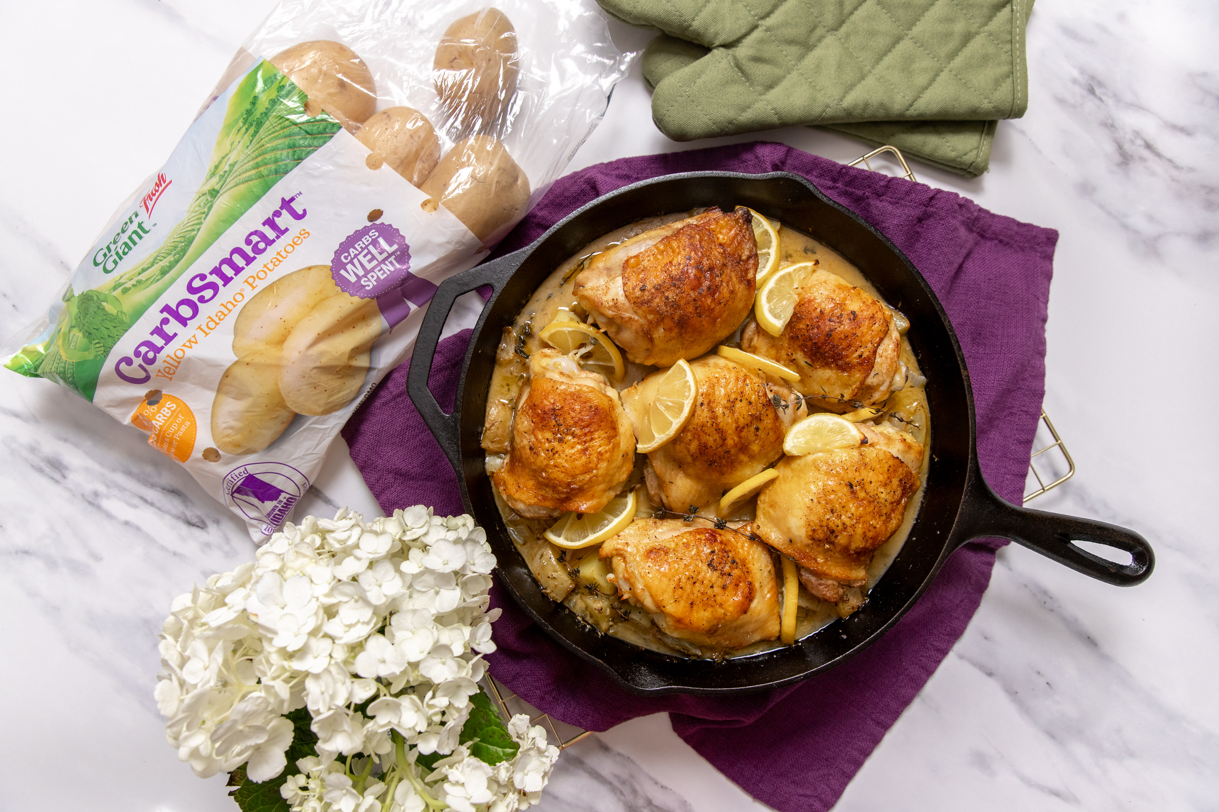 CarbSmart™ Potato & Herb-Roasted Chicken Skillet