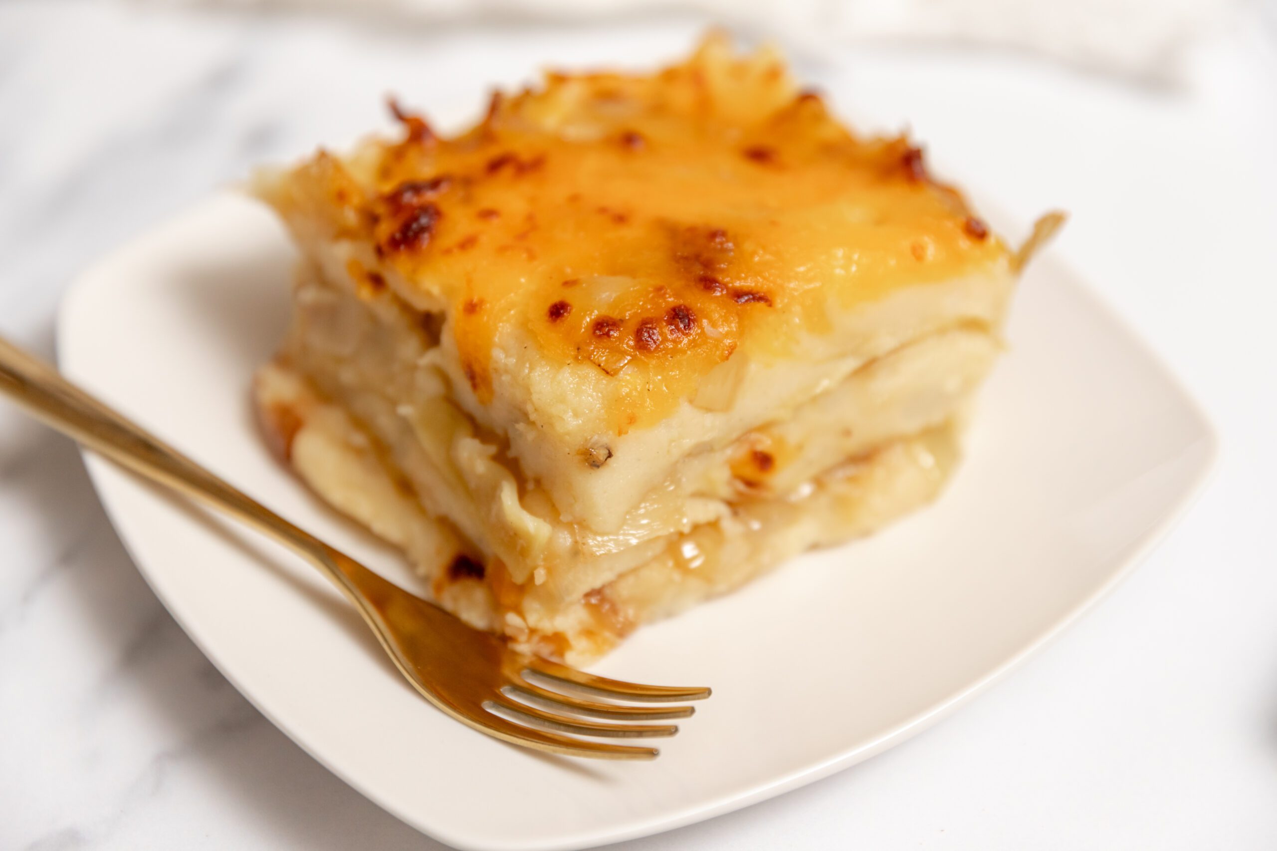 Pierogi Casserole made with Green Gian™ Fresh Russet Potatoes by Farm Star Living